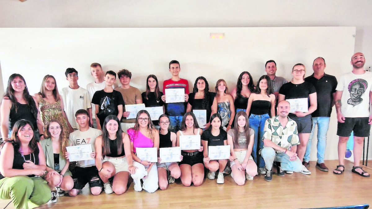 Dimecres passat es van lliurar els diplomes als participants. - CCGARRIGUES