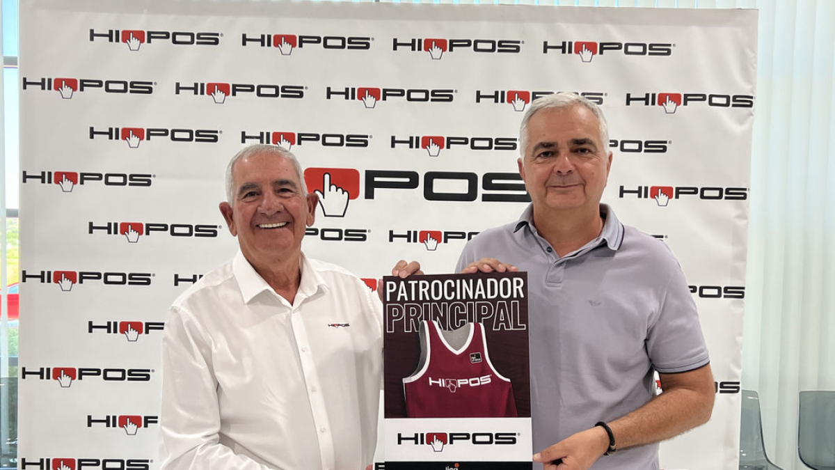 Andreu Pi, president fundador d’ICG, amb Albert Aliaga ahir en la presentació del nou espònsor.