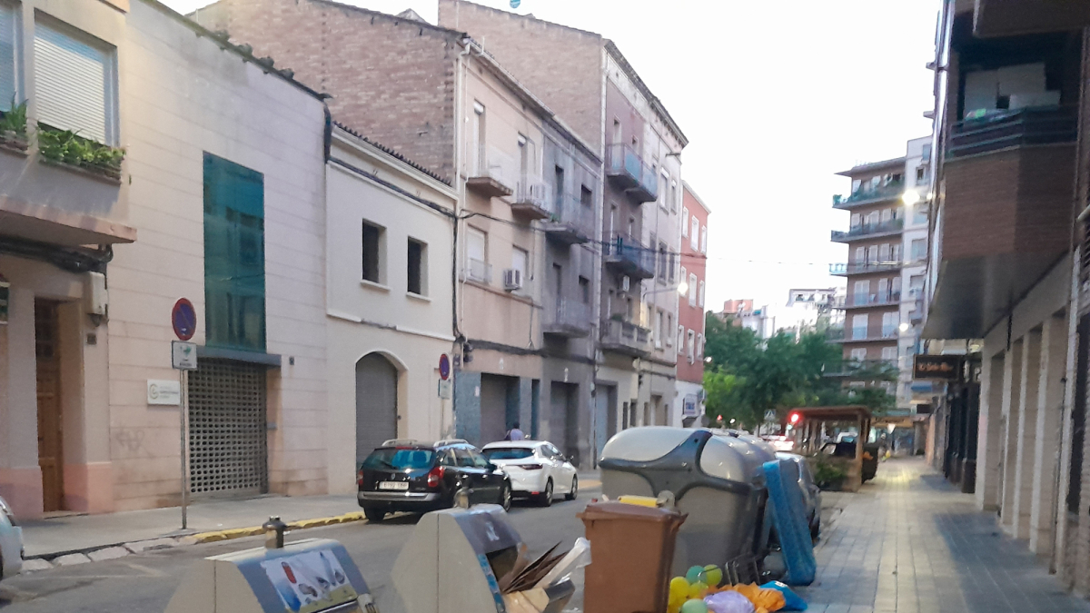 Penós espectacle al carrer Pallars