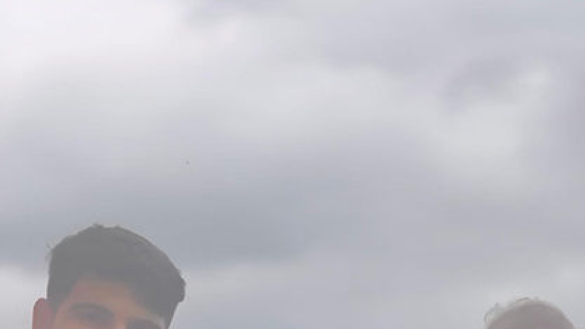 Alcaraz i Nadal, amb la lleidatana Emma Carrasco.