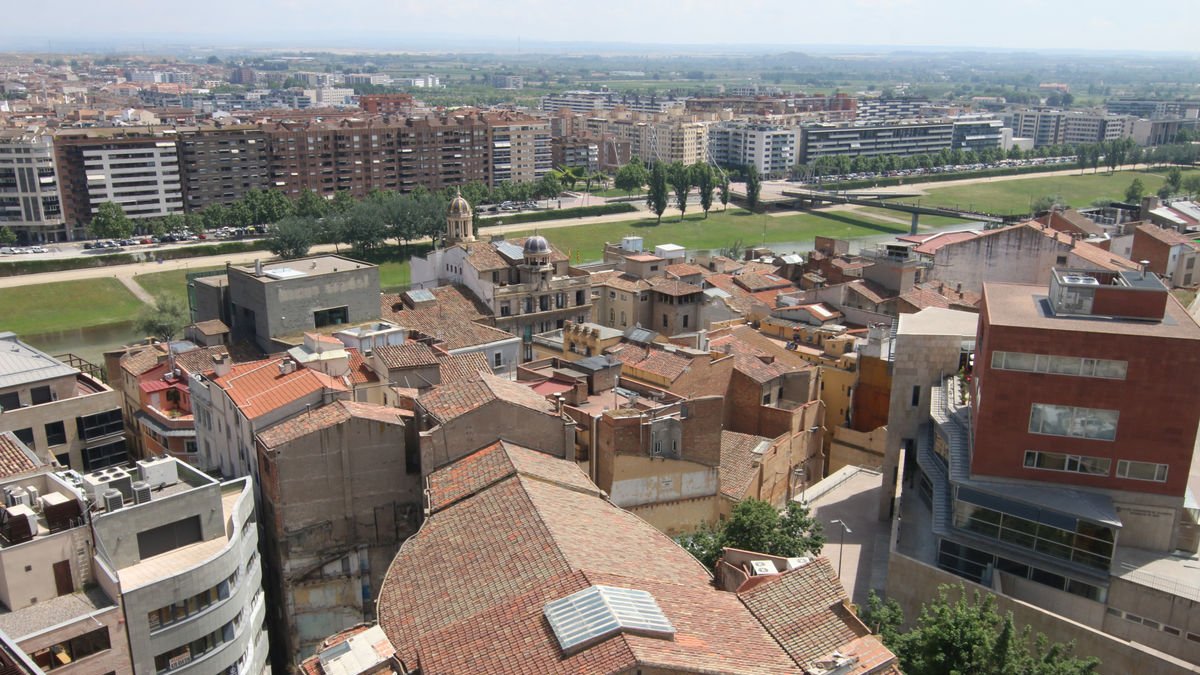 Vista aérea de varias edificaciones del Centro Histórico. - SEGRE