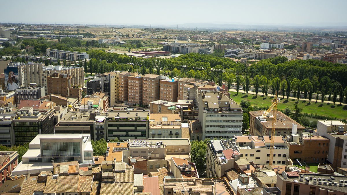 Vista de Lleida ciutat des del Turó de la Seu Vella. - PAU PASCUAL