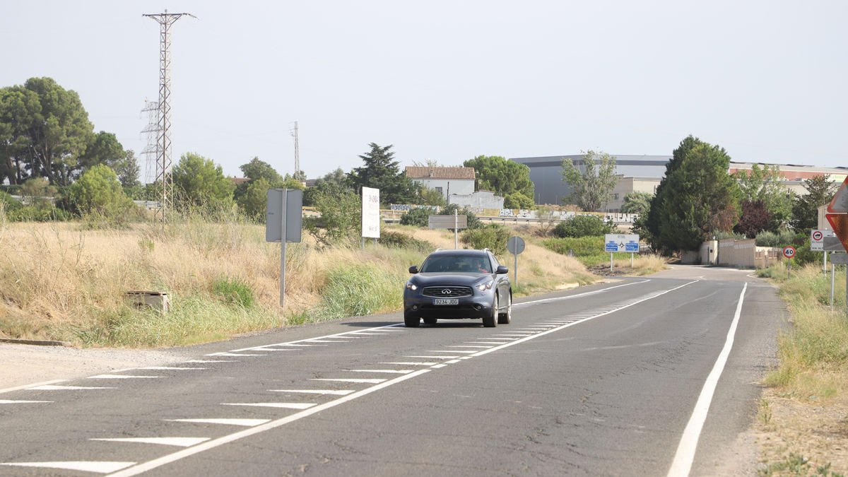La nueva señalización horizontal en forma de triángulos. - MAGDALENA ALTISENT