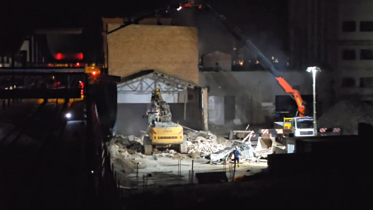 Comença la demolició d'edificacions per a la nova estació d'autobusos de Lleida