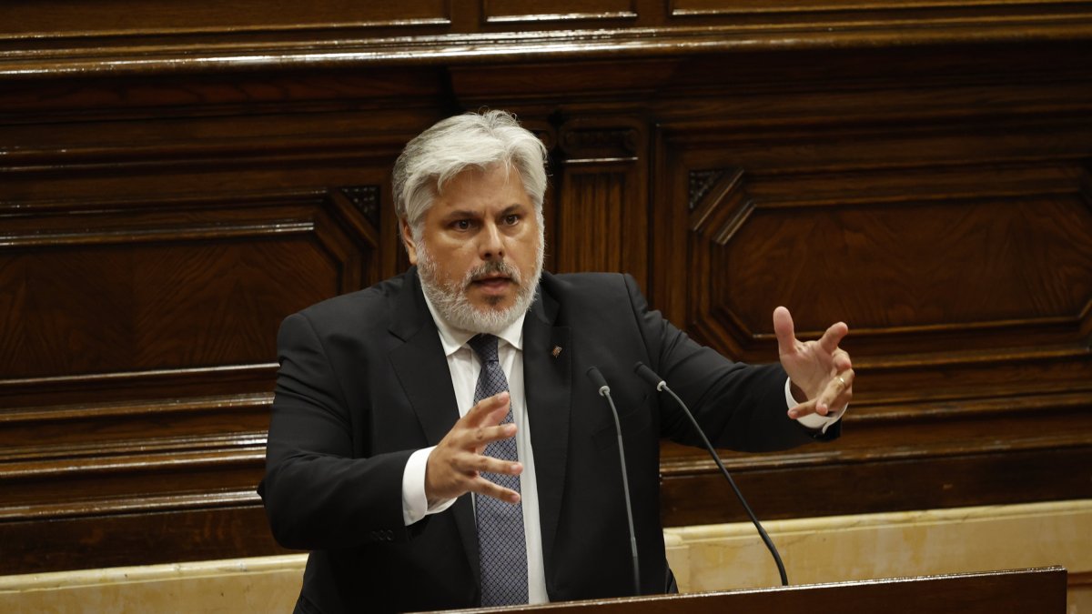 El presidente de Junts en el Parlament, Albert Batet.