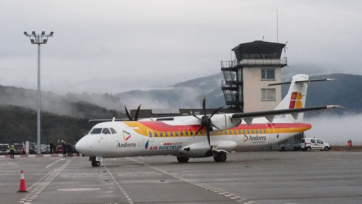 Imatge de l’arribada del primer vol a Palma, el gener passat.