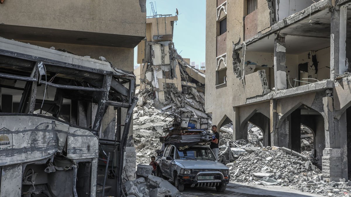 Jan Yunis ha quedado devastada por los bombardeos israelíes. - EUROPA PRESS