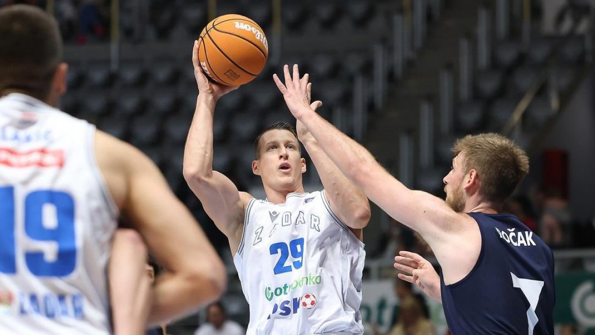 Luka Bozic, durante un partido con el Zadar en la Liga Adriática, de la que ha sido MVP.