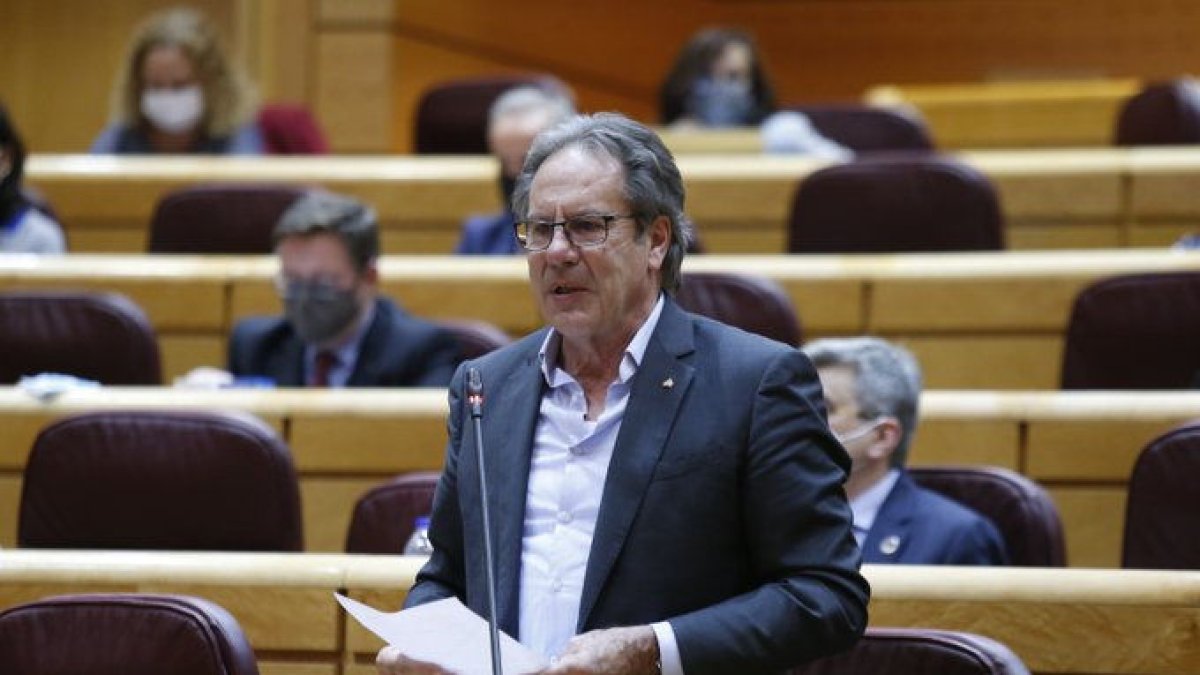 Miquel Caminal, durante una intervención en el Senado. - ERC