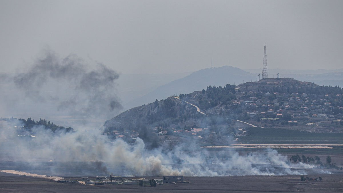 Una vista de la plana a prop de la ciutat de Khian, al sud del Líban, vora la frontera amb Israel. - EUROPA PRESS