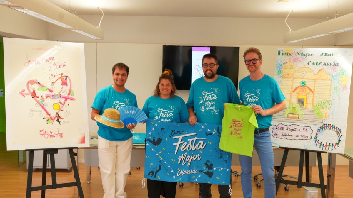 Presentación ayer del programa de la Festa Major en Alcarràs. - AJUNTAMENT D’ALCARRÀS