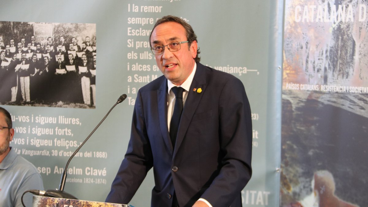 Rull, este viernes en el acto de clausura de la Universidad Catalana de Verano (UCE).