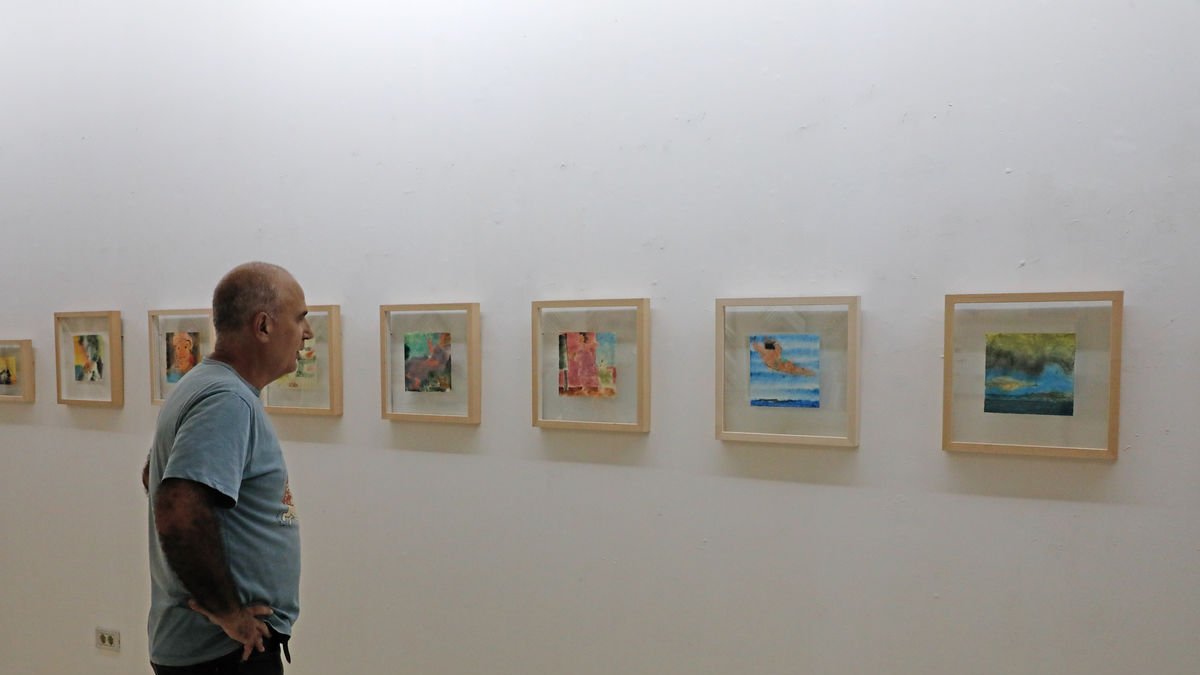 Algunes de les obres de Perico Pastor que poden veure’s des d’ahir a la Galeria Indecor de Lleida. - AMADO FORROLLA