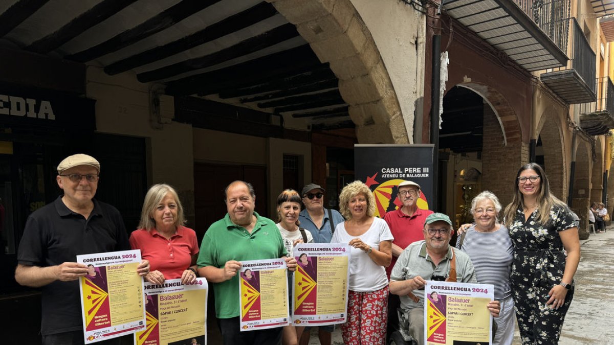 Presentación del Correllengua de Balaguer, que tendrá lugar este sábado. - PAERIA DE BALAGUER