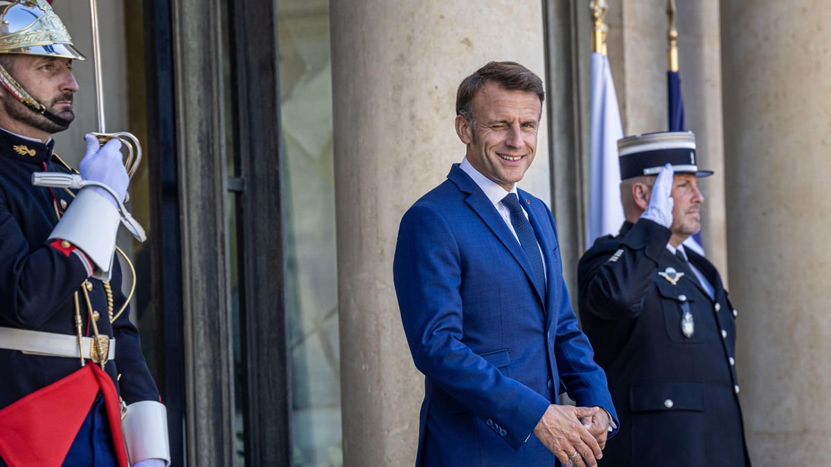 El president francès, Emmanuel Macron, ahir al Palau de l’Elisi, a París. - EFE/EPA/CHRISTOPHE PETIT TESSON