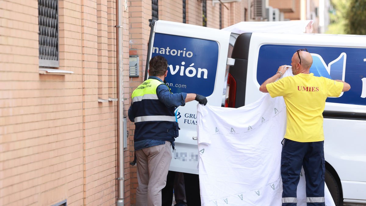 Los servicios fúnebres retiran el cuerpo de la víctima. - EUROPA PRESS