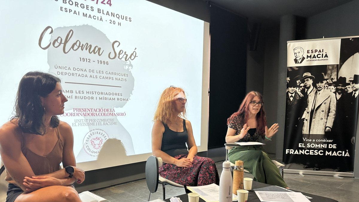 Un moment de la presentació de la Coordinadora Coloma Seró, dimarts a les Borges.