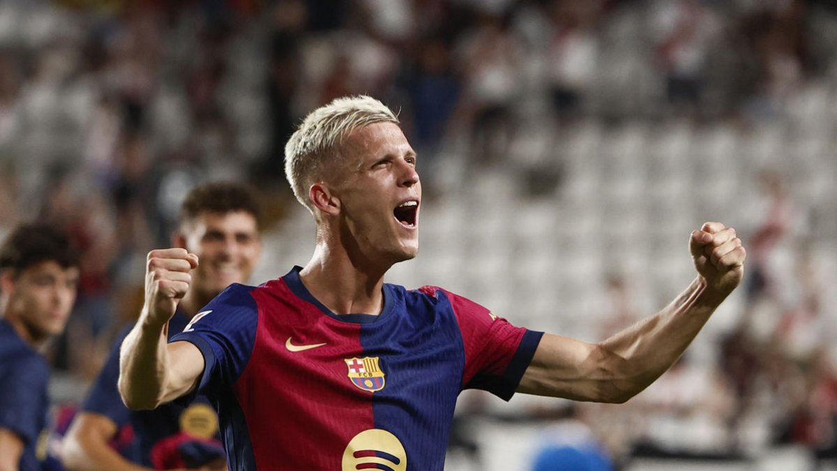 Dani Olmo, fichaje estrella del verano, debutó el miércoles ante el Rayo y anotó el gol del triunfo. - EFE/ SIU WU