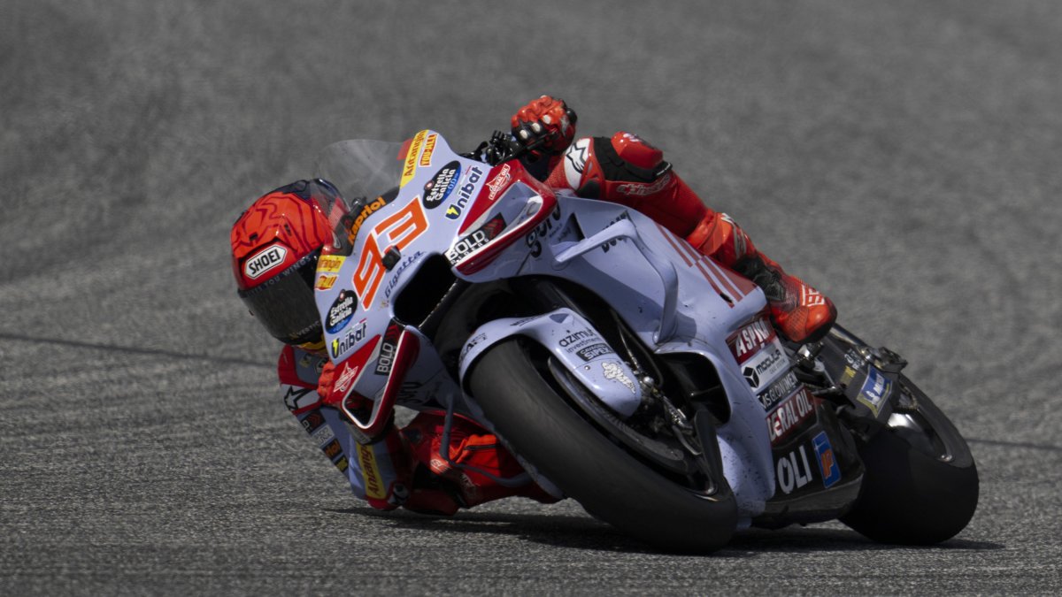 Marc Márquez, durant el GP d’Aragó