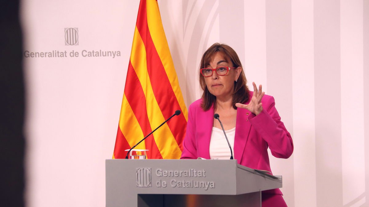 La portavoz del Govern, Sílvia Paneque, en una rueda de prensa. - ACN