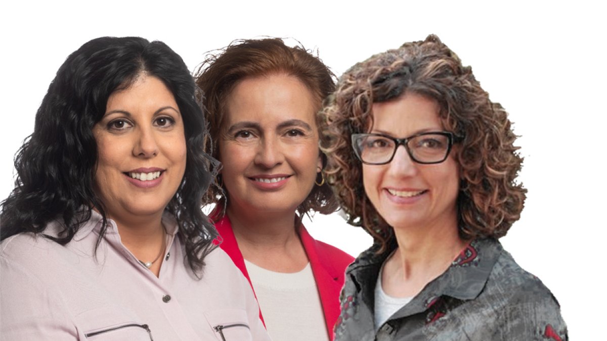 Nùria Gil, Sílvia Romero i Mònica Lafuente.