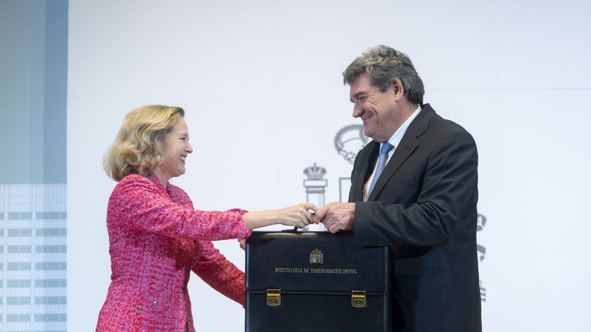 Nadia Calviño traspasa la cartera del ministerio para la Transformación Digital a Escrivá en noviembre. - EUROPA PRESS