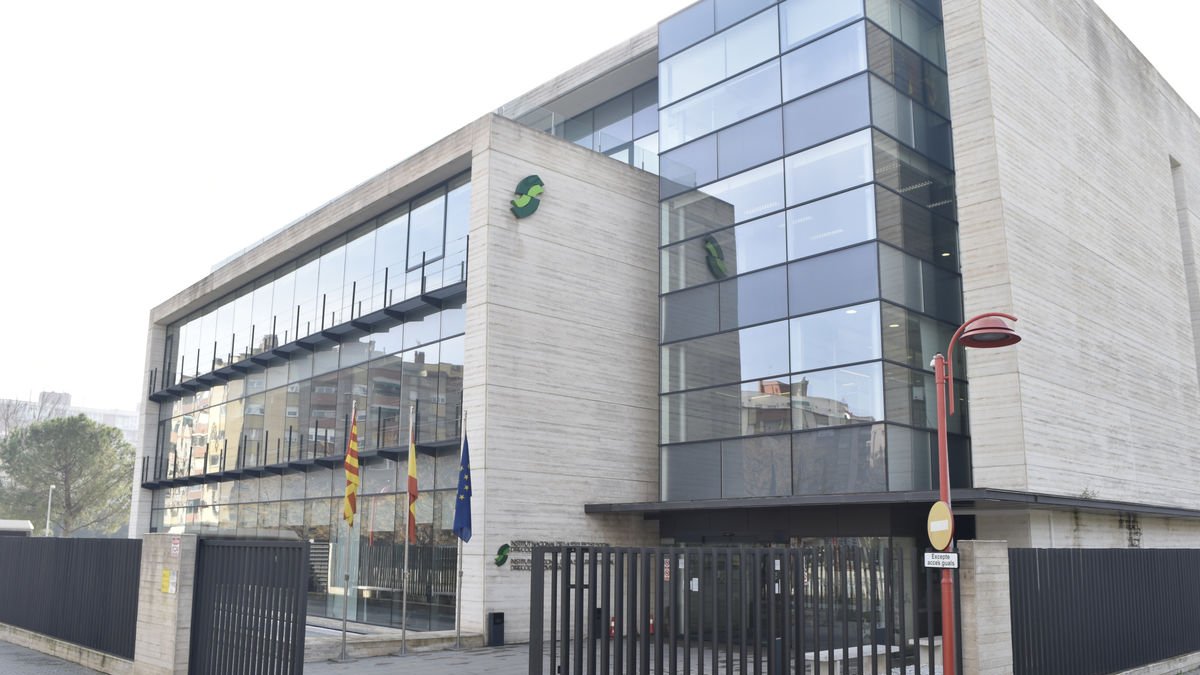 Vista de la seu de la Seguretat Social a Lleida, al barri de Cappont. - SEGRE