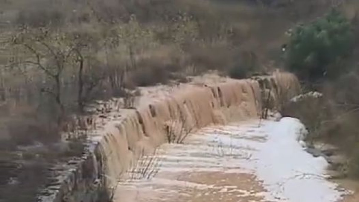 El riu Set al seu pas per Cervìà de les Garrigues.