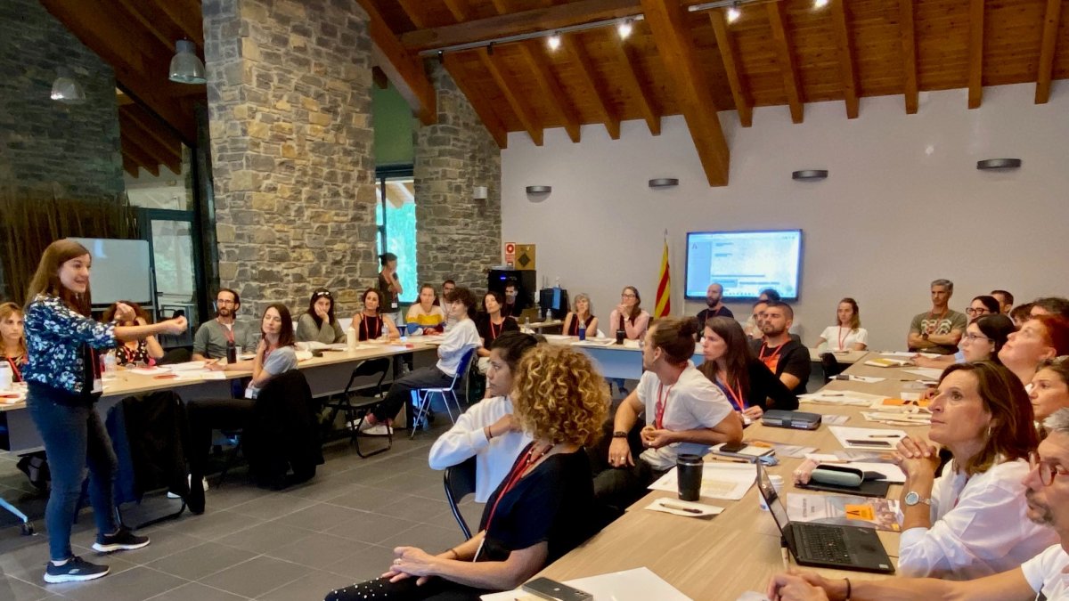 Un instante de la jornada de profesionales de los CAP del Alt Pirineu i Aran que se ha llevado a cabo en Sort.