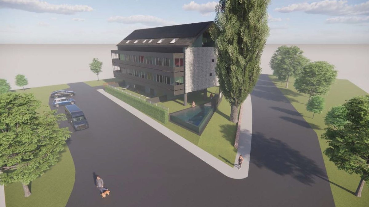 Recreación virtual del hotel incluida en el proyecto aprobado por el ayuntamiento de El Pont de Suert.