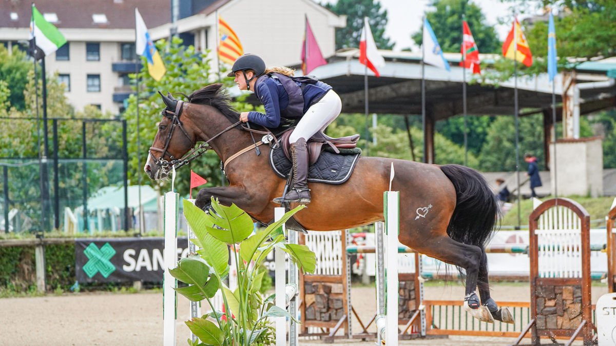Júlia Stolarczyk Okarma, durant la competició.
