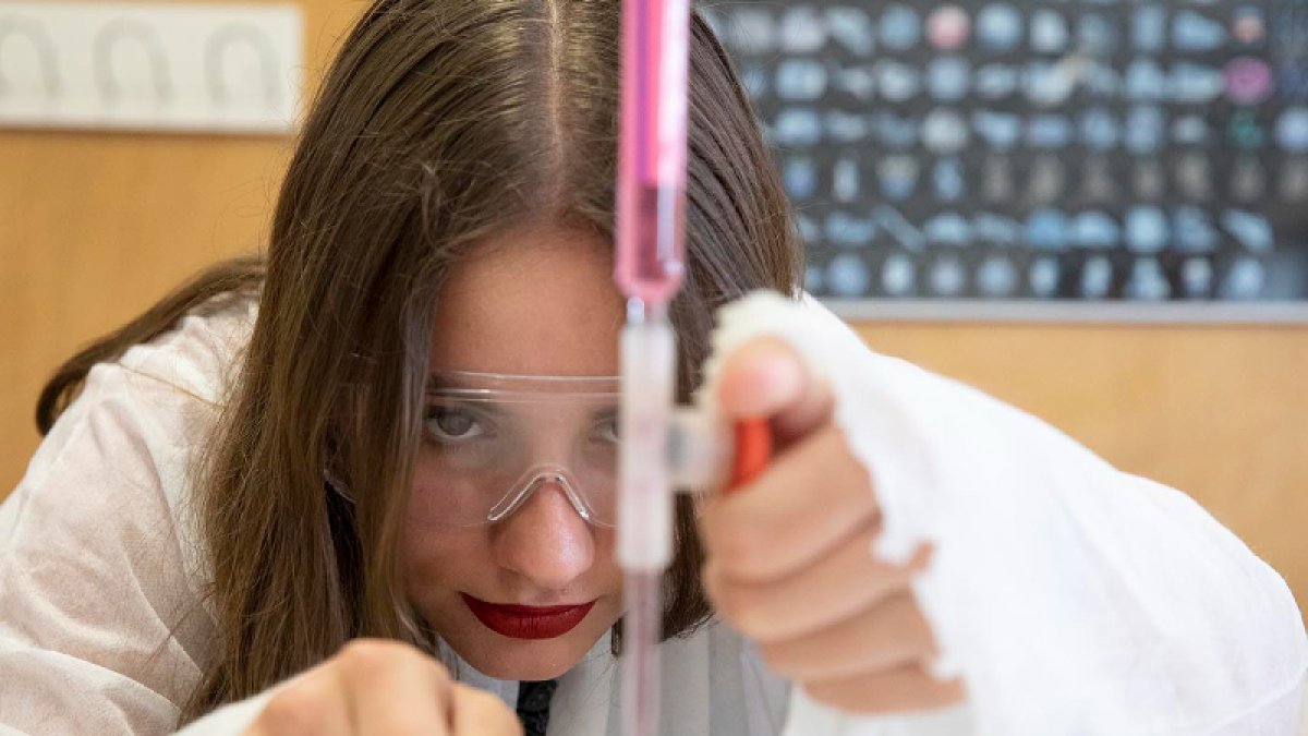 Una alumna de un ciclo de Formación Professional.