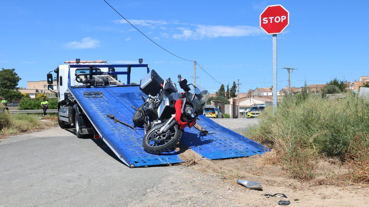 L’acompanyant d’un motorista va perdre la vida el passat 17 d’agost a Seròs. - ACN