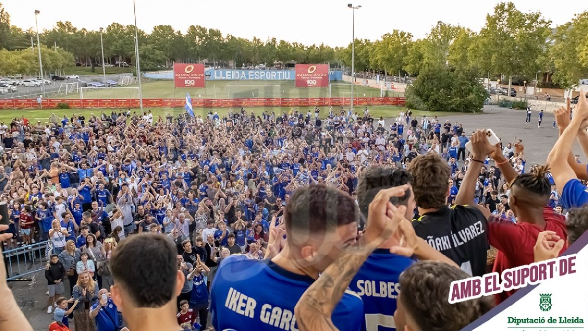 Imatges del partit entre el Lleida CF i la UE Cornellà