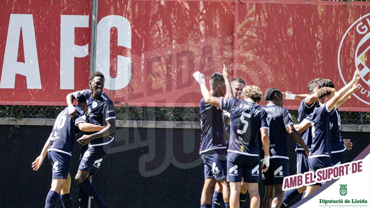 Imatges del partit entre el Girona B i l'Atlètic Lleida