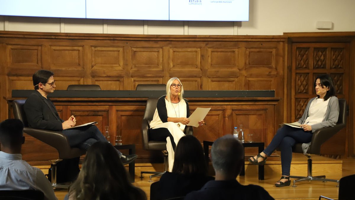 El debat d’ahir, amb Joan Santanach i Marina Massaguer. - MAGDALENA ALTISENT