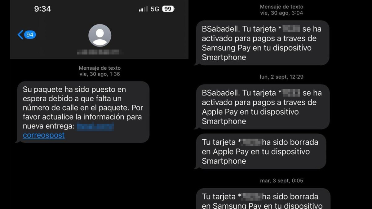 Intento de estafa a través de SMS