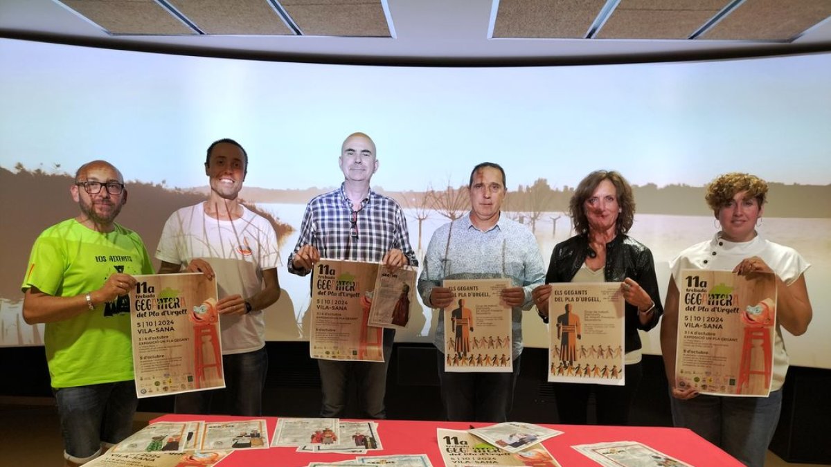 La presentación de la Trobada, ayer en el CIM de Vila-sana. - J.GÓMEZ
