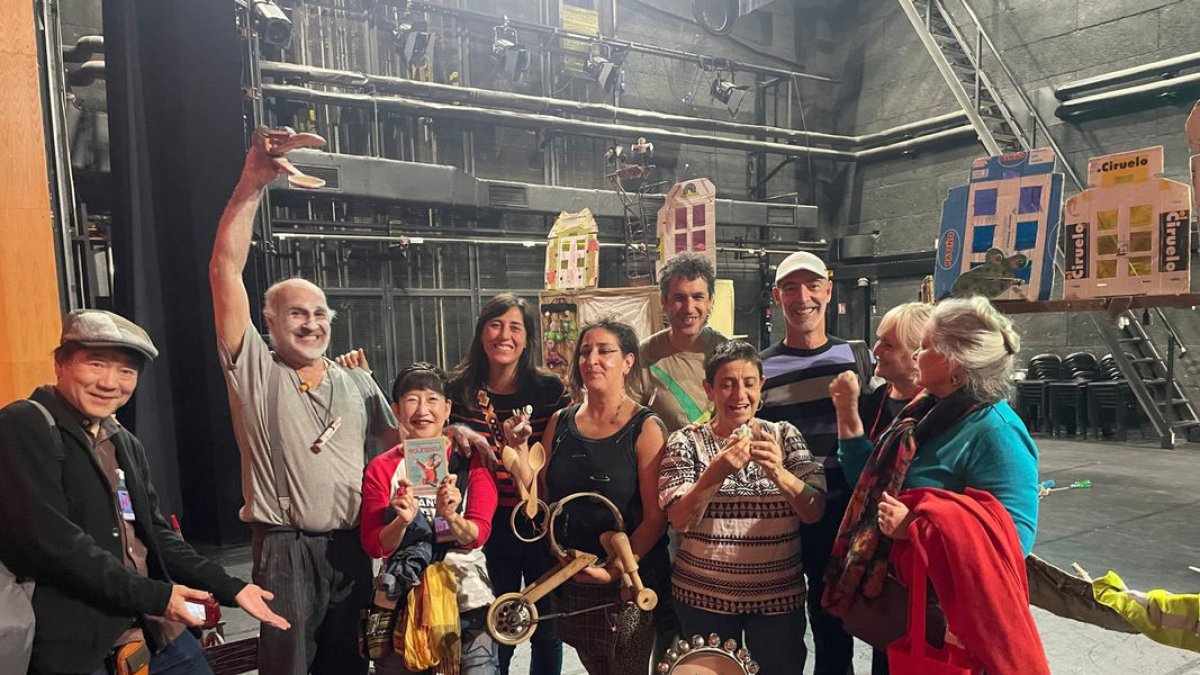 La compañía binefarense obtuvo el premio del jurado y el de mejor espectáculo por el jurado infantil. - TITIRITEROS DE BINÉFAR