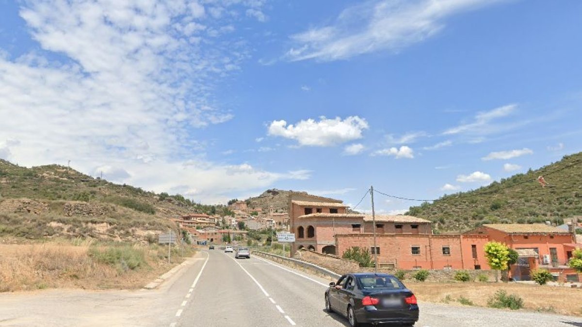Un tram del punt quilomètric 29 de la C-451 a Biosca.