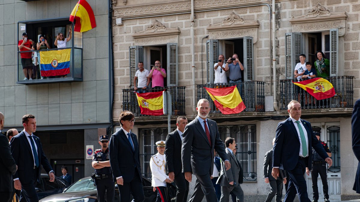Felip VI va visitar ahir el Museu Dalí de Figueres amb Salvador Illa. - EUROPA PRESS