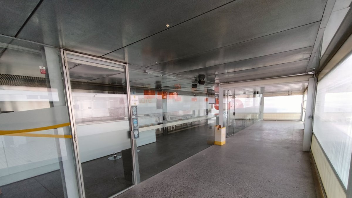 La zona del Bar de Vidre que se transformará en aula. - E. FARNELL