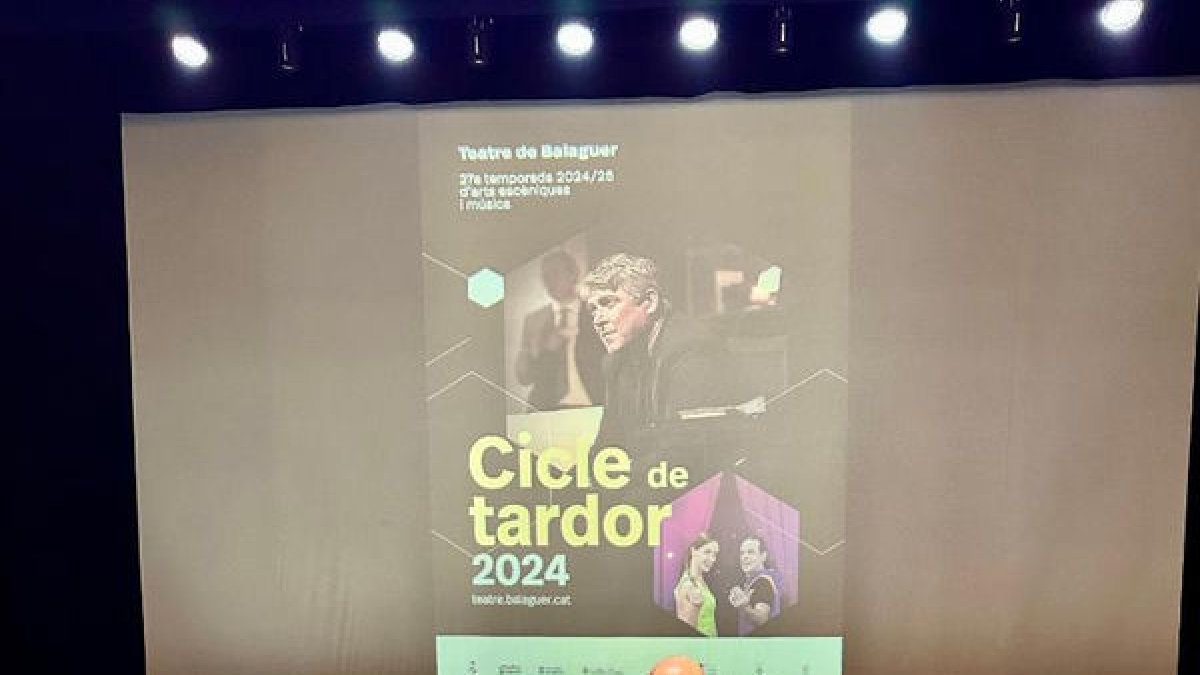 El acto de presentación de la temporada, ayer en la sala. - PAERIA DE BALAGUER
