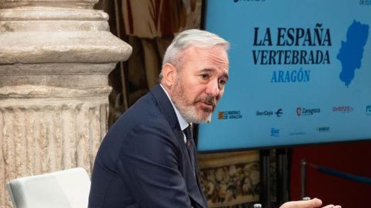 El president del Govern d’Aragó, Jorge Azcón, del PP. - FABIÁN SIMÓN / DGA