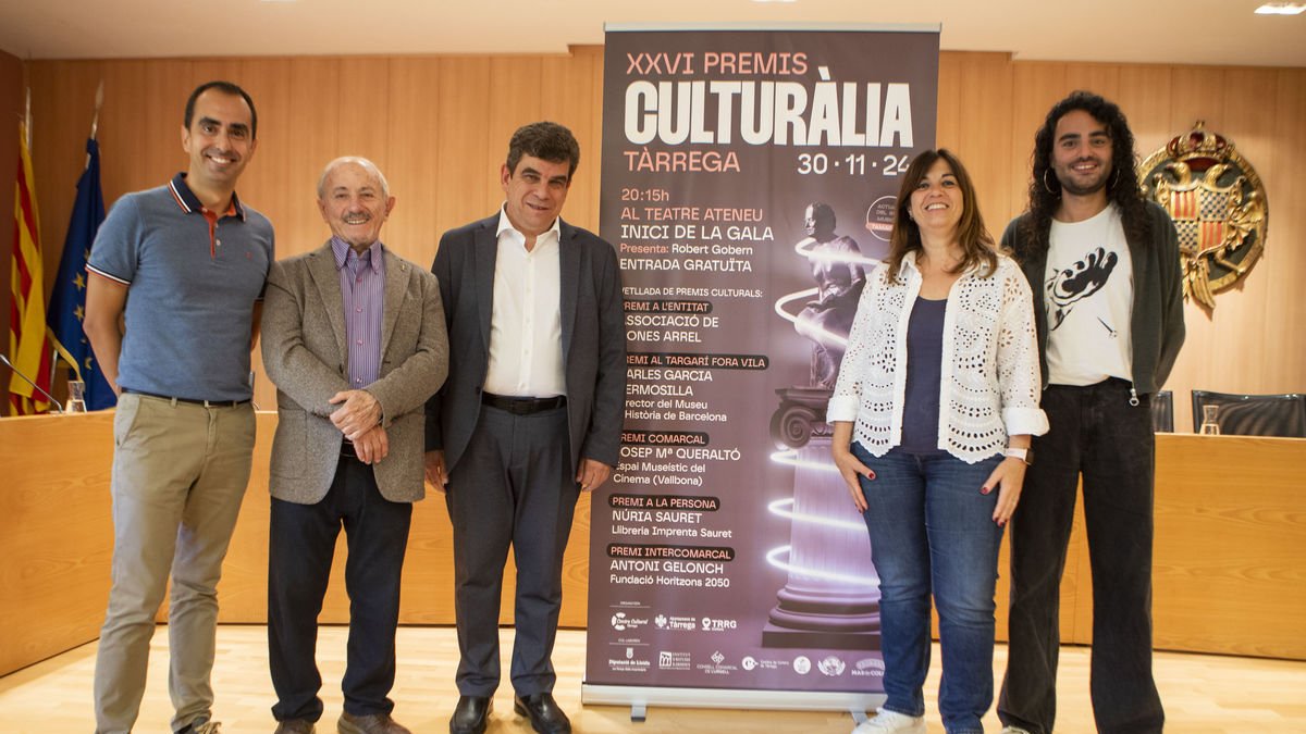 Presentació ahir dels 26 Premis Culturàlia de Tàrrega. - LAIA PEDRÓS