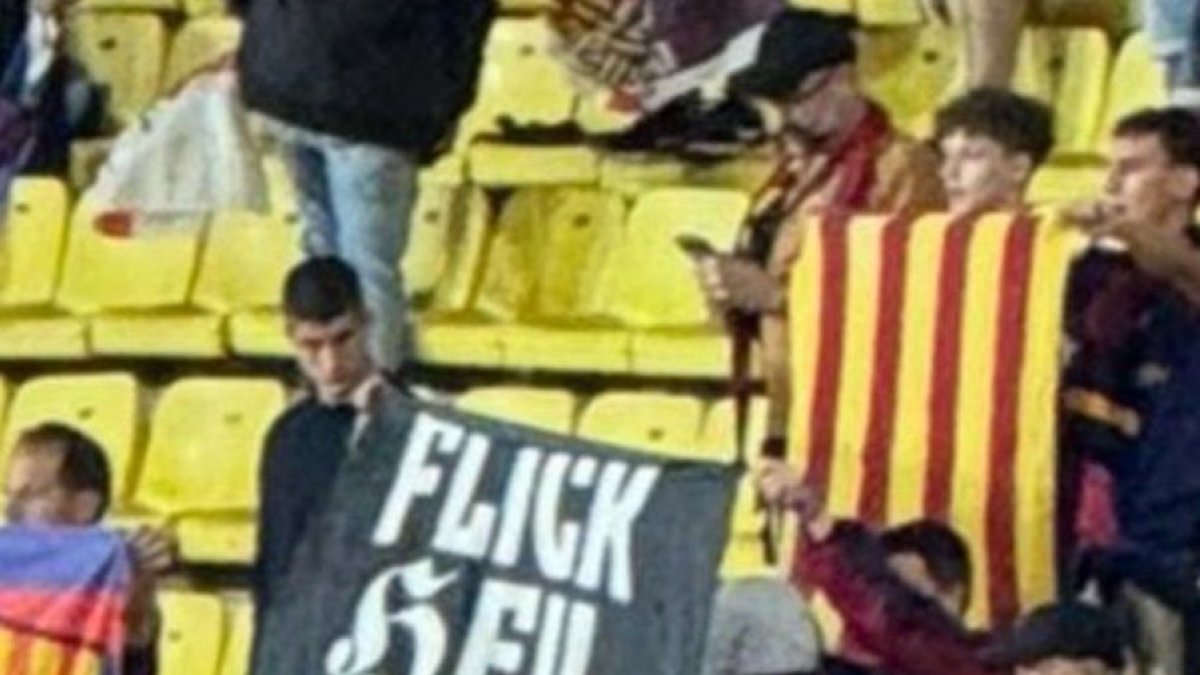 La pancarta per la qual s’ha castigat el Barça.