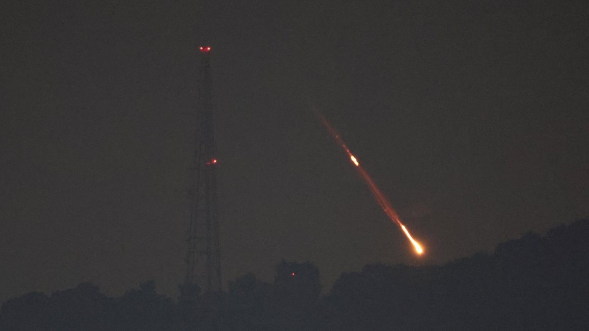 Fotografia d'arxiu de míssils iranians llançats sobre Israel.