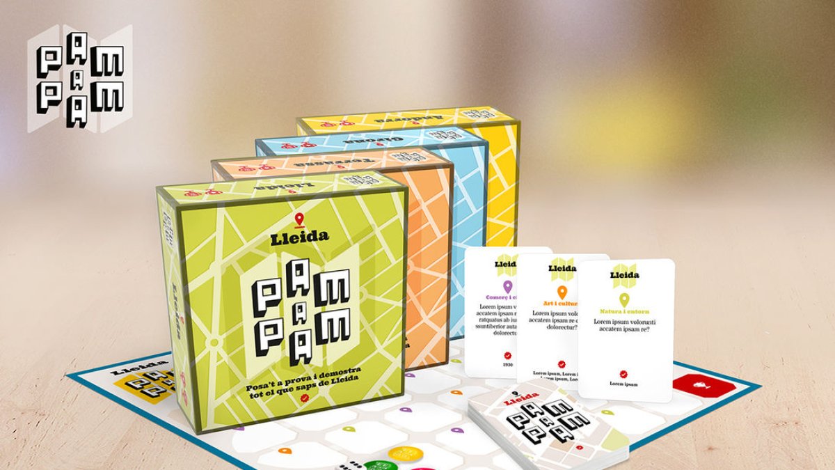Imatge del joc ‘Lleida Pam a Pam’, a la venda l’11 de novembre. - EDITORIAL MEDITERRÀNIA