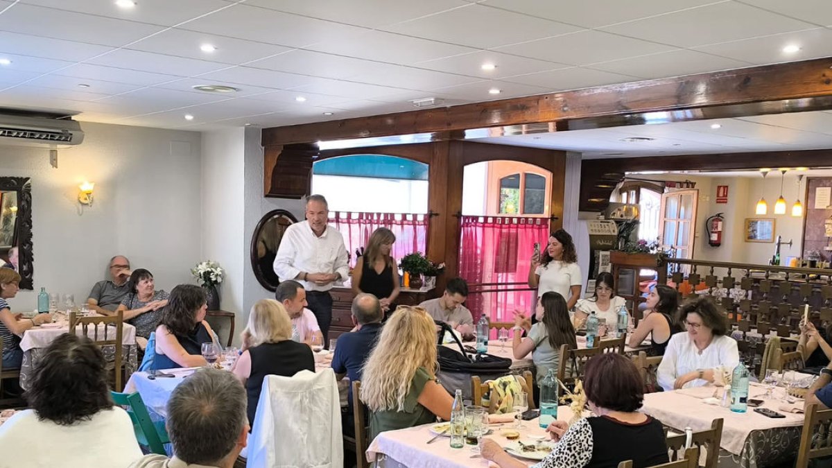 La comida del pasado lunes en el restuarante L’Alzina. - AYUNTAMIENTO DE SANT GUIM