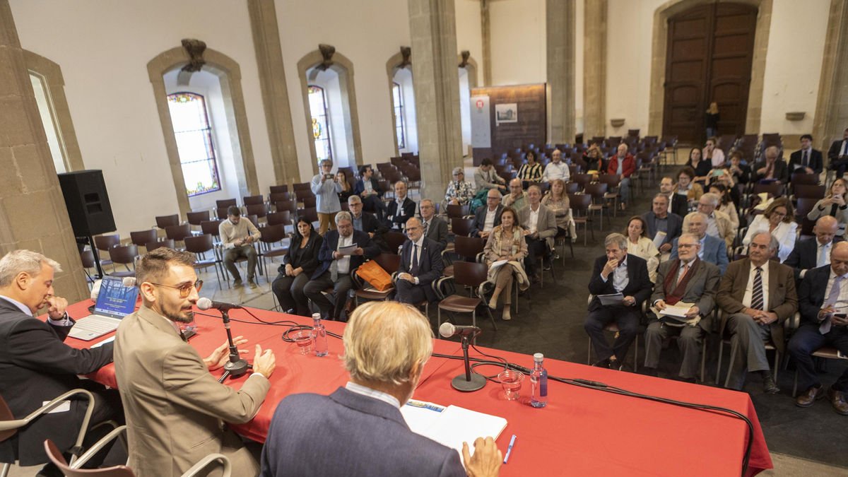 Una imatge de l’acte inaugural del seminari del Moviment Europeu. - X. S.